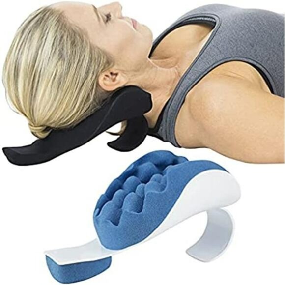 Neck and Shoulder Relaxer - Chiropractic and Stretcher Support Pillow - Picture 2 of 6